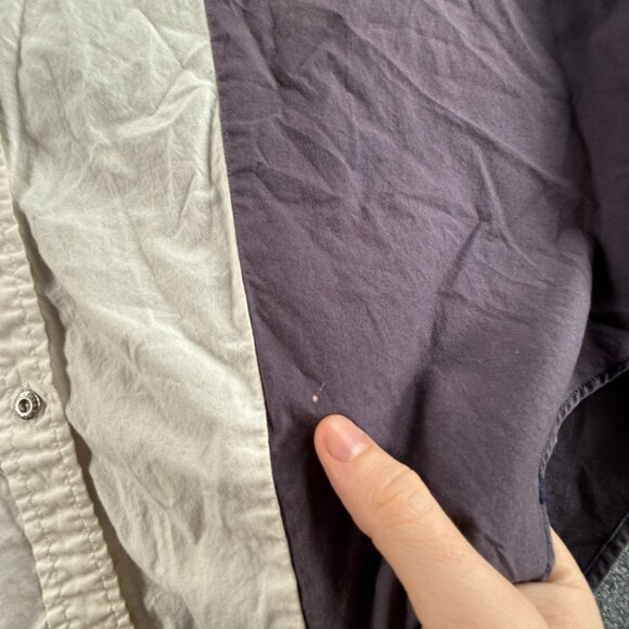 VTG Tommy Hilfiger Women Colorblock Button Up Shirt Size 14 Colorful Y2K 90s - Picture 12 of 16